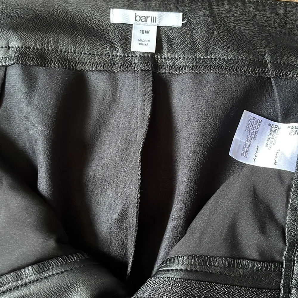 Bar III Faux Leather pants - Picture 14 of 16